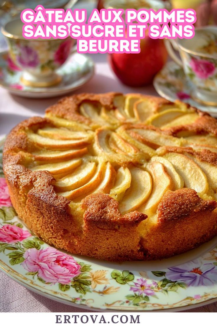 Gâteau sans sucre esthétique