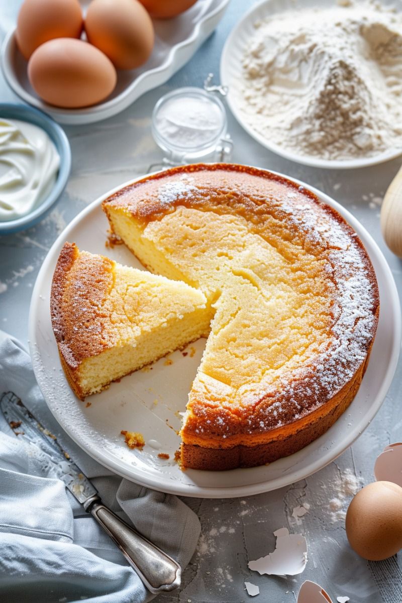 Gâteau sans sucre esthétique