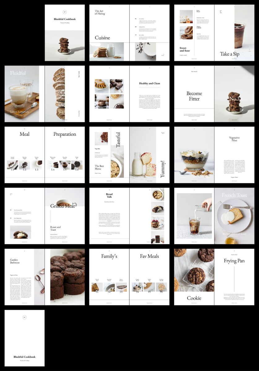 Recette minimaliste mise en page