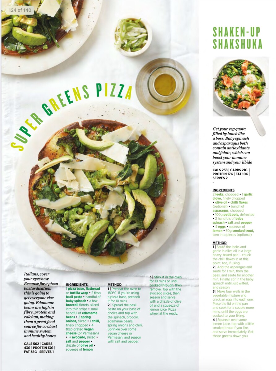 Mise en page recette saine