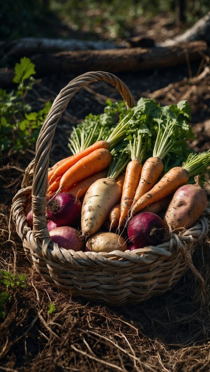 Légumes racines tropicaux