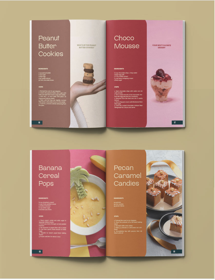 Mise en page recette saine