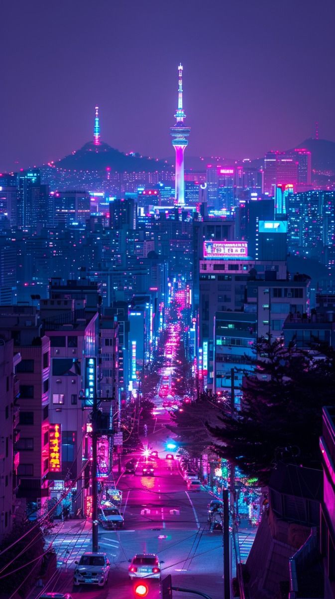 Séoul nuit esthétique