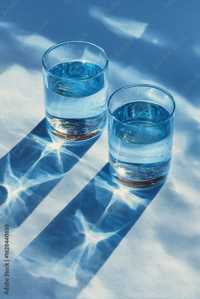 Verre d'eau esthétique