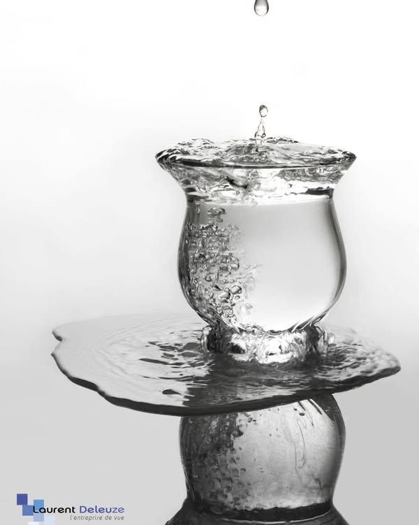 Verre eau mouvement