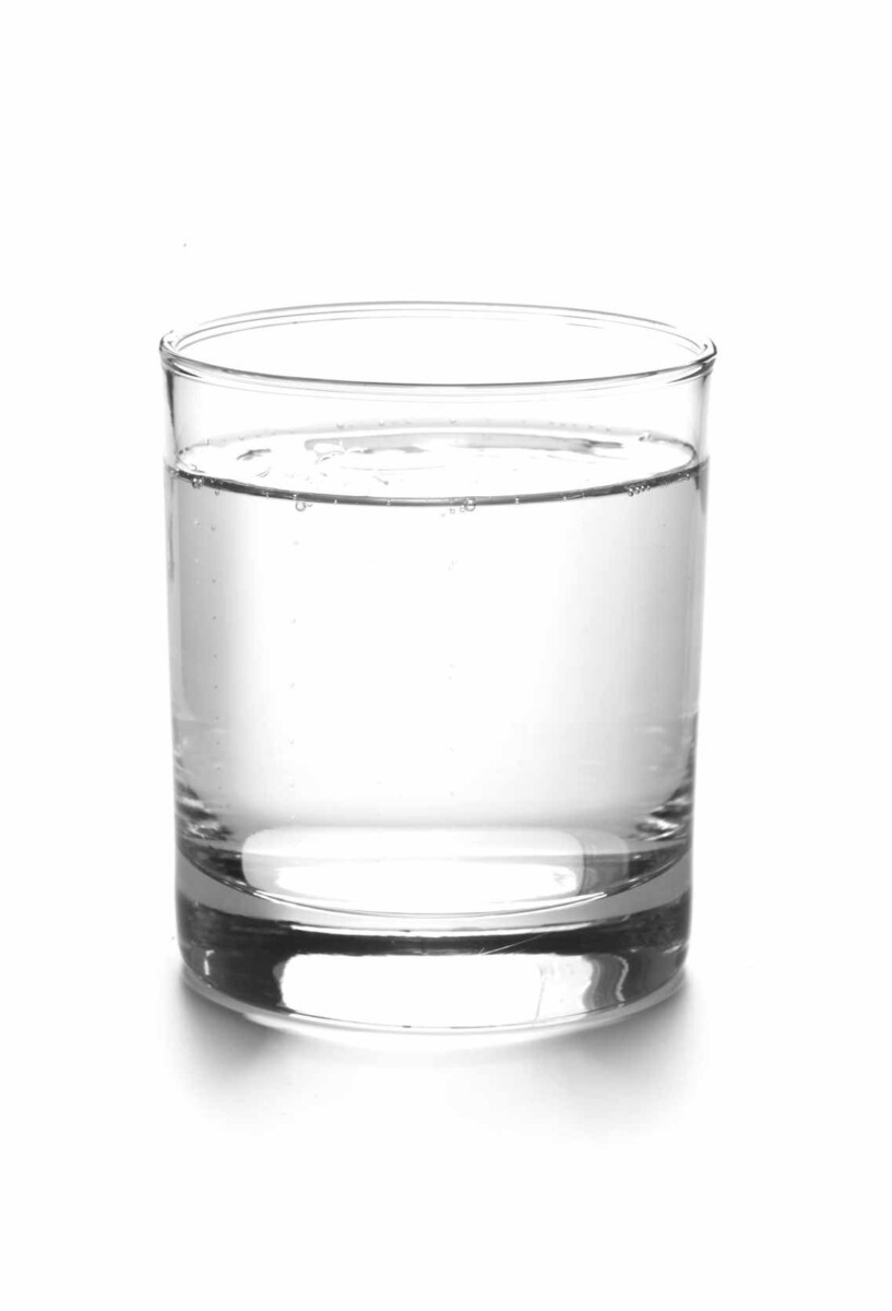Verre d'eau esthétique