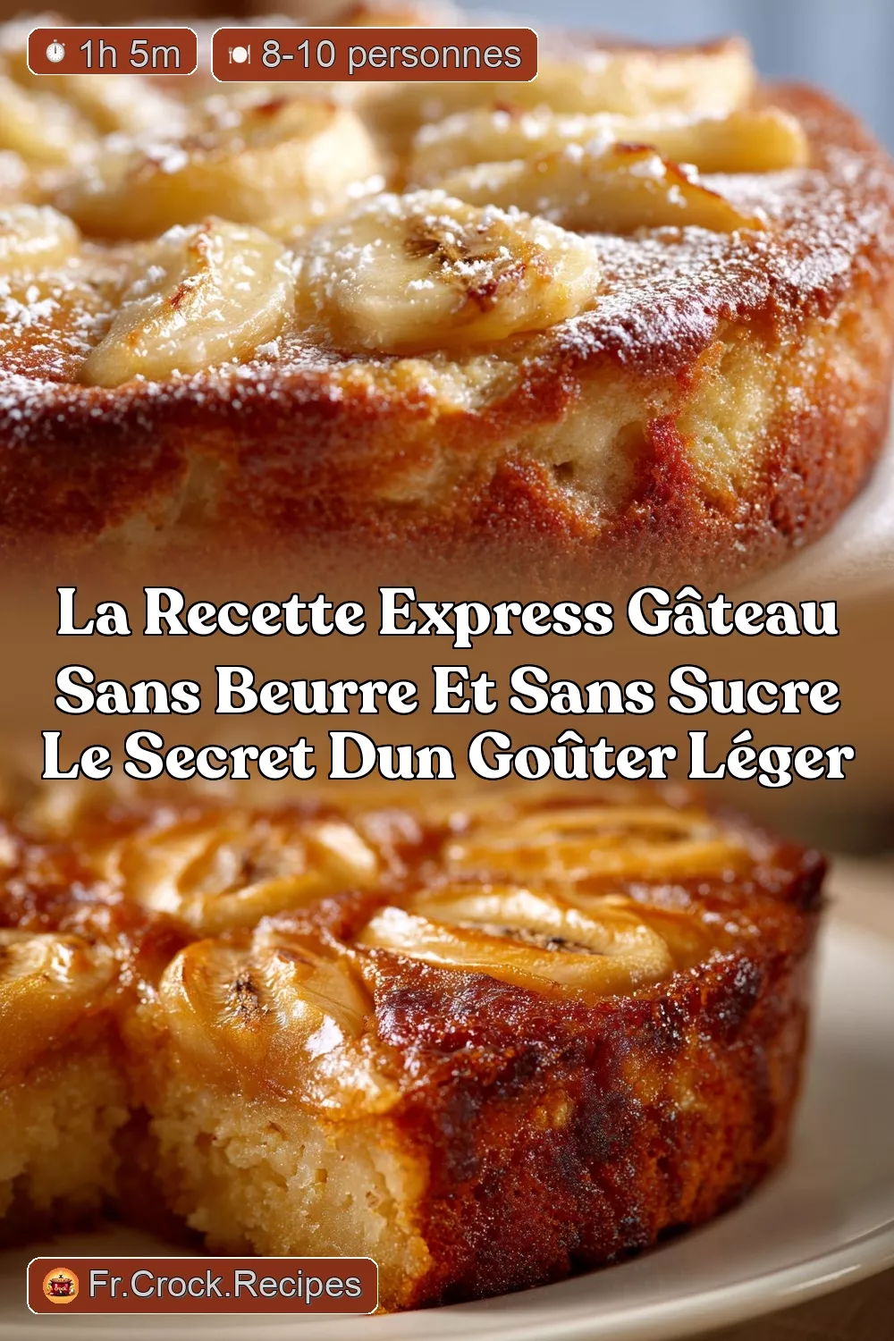 Gâteau sans sucre esthétique