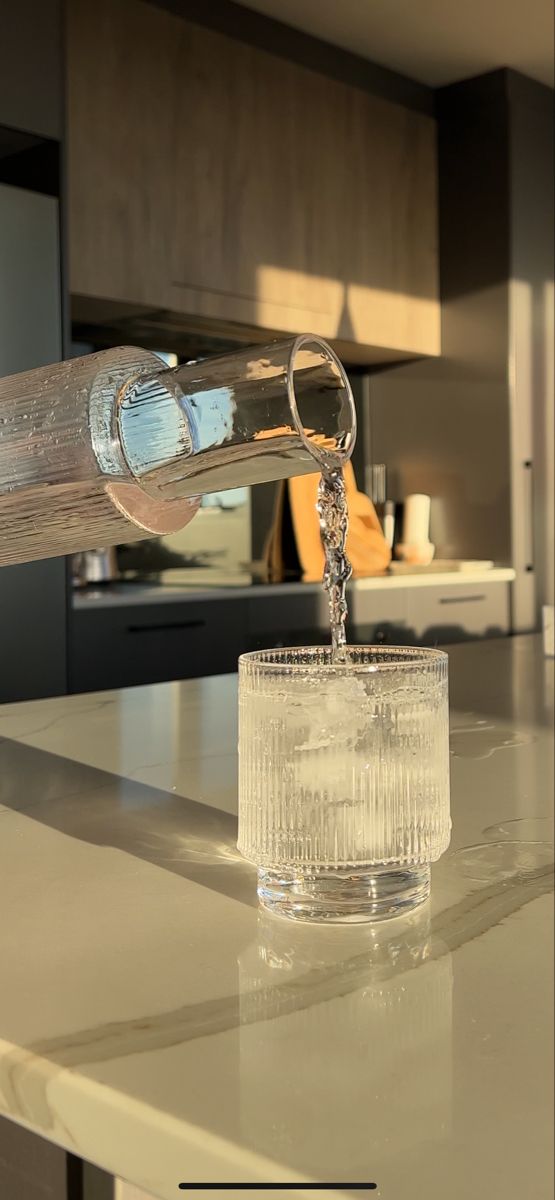 Verre d'eau esthétique