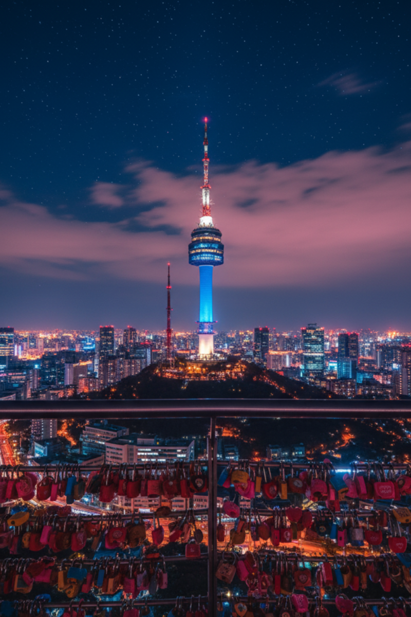 Séoul nuit esthétique