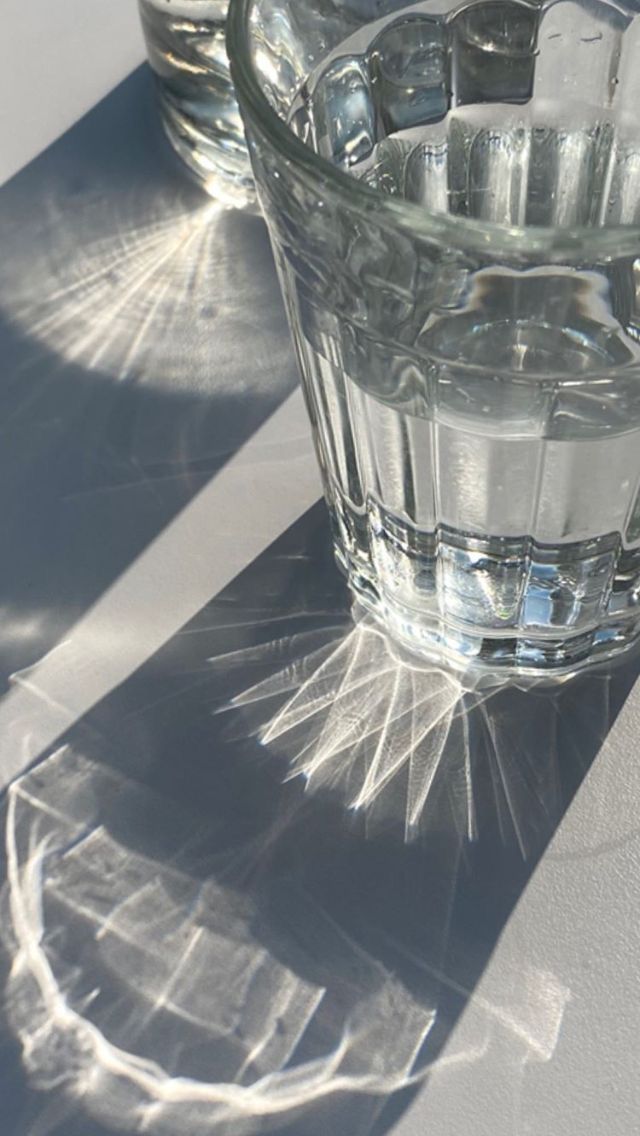 Verre d'eau esthétique